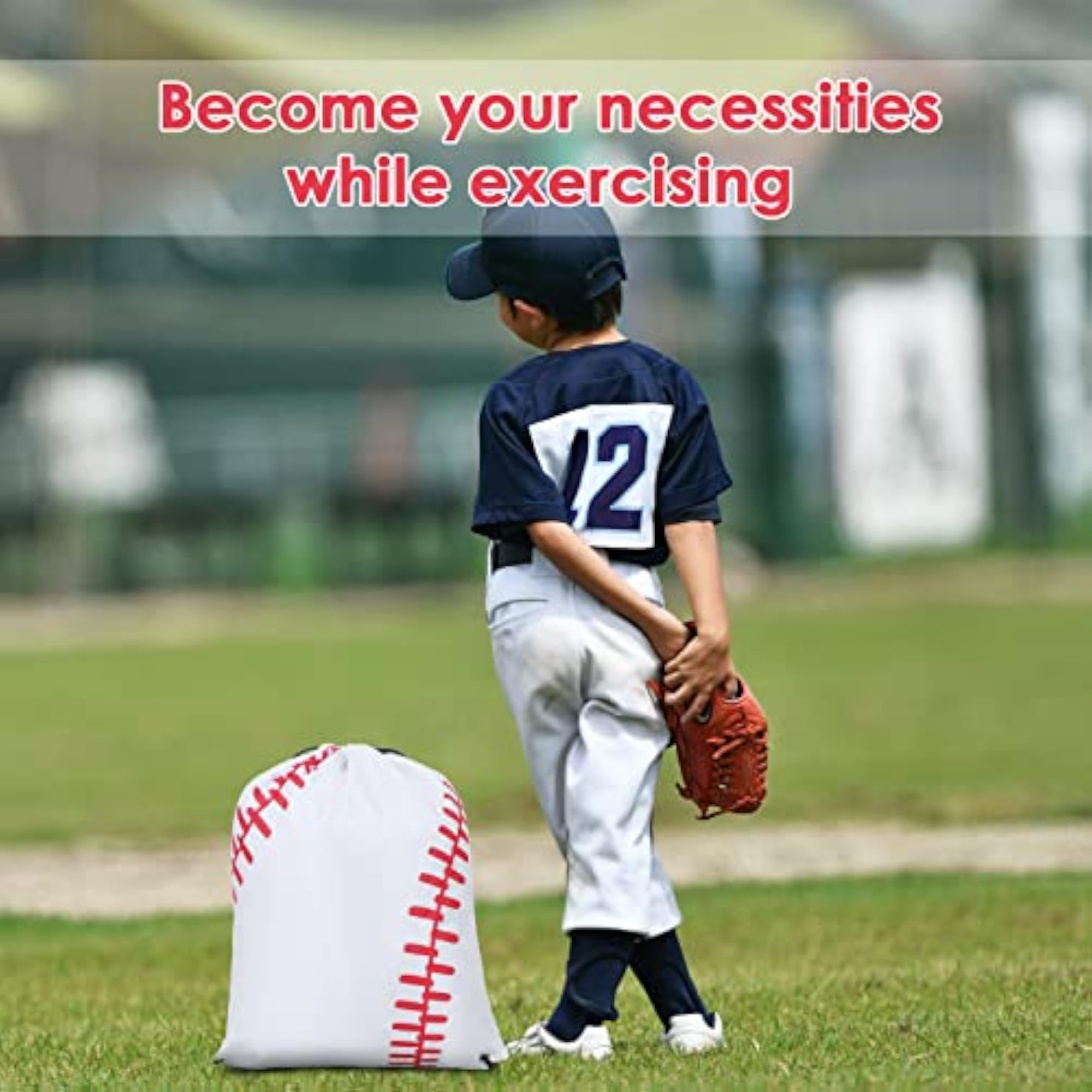 8 Pcs Sports Drawstring Bag Gift Backpack Set